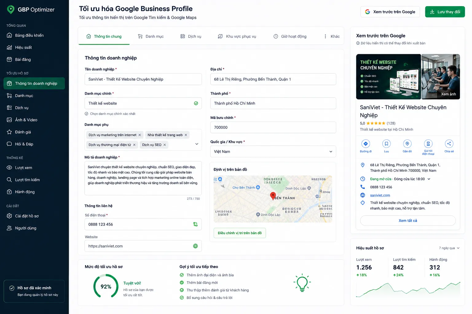Quy trình tạo google business profile chuẩn seo an toàn