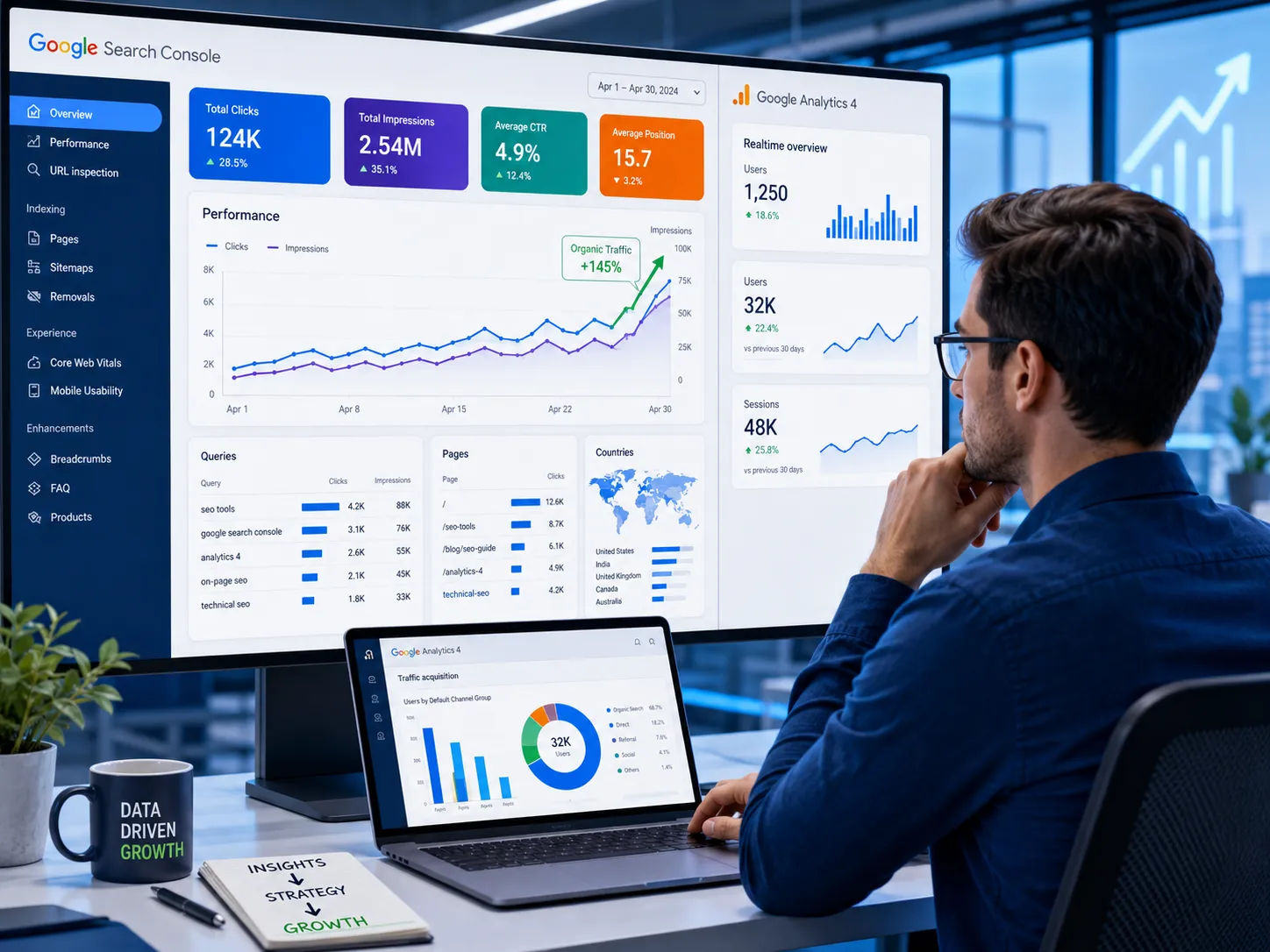 Theo dõi chỉ số trên Google Search Console trong quy trình SEO tổng thể