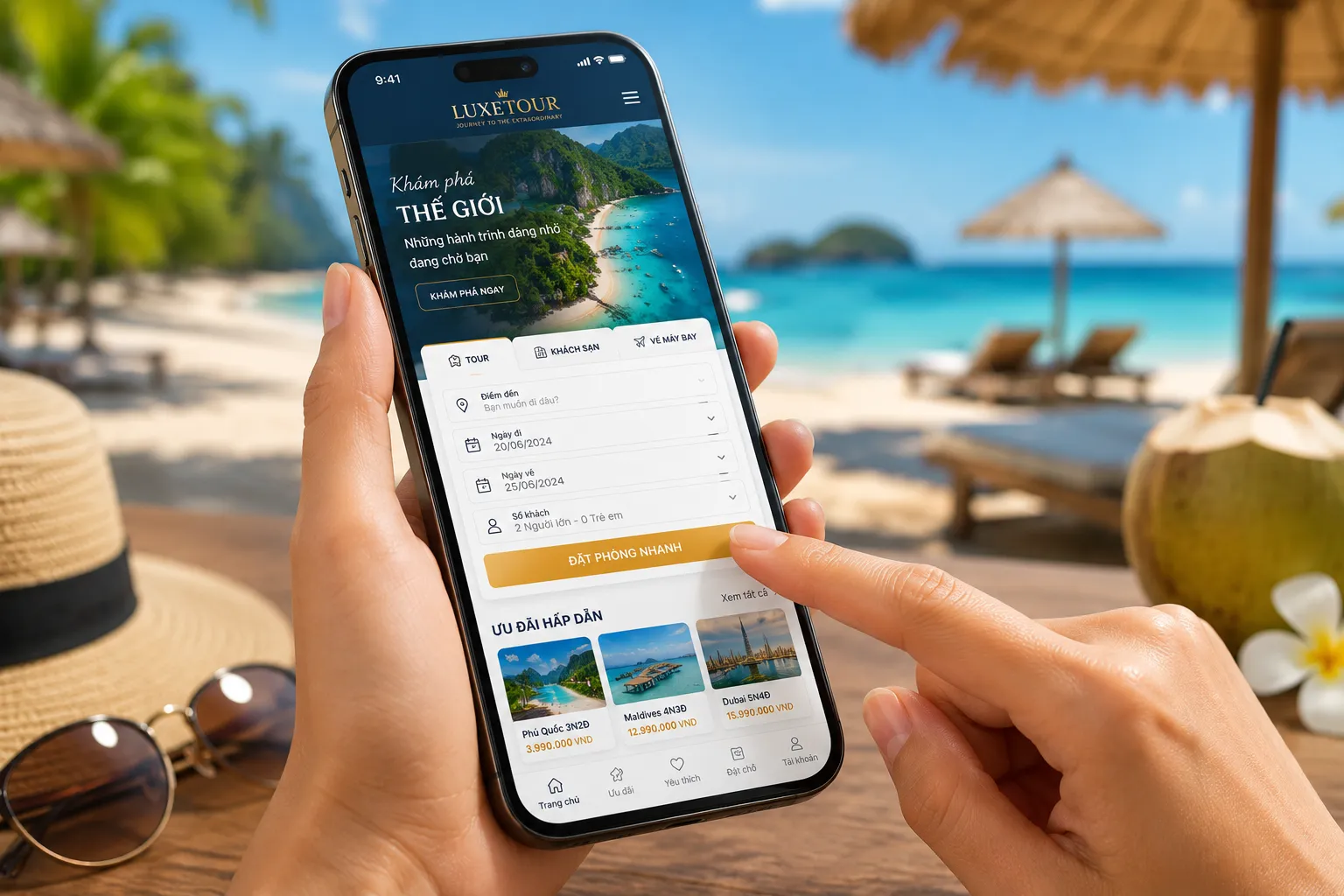 Hệ thống đặt tour trực tuyến chuyên nghiệp
