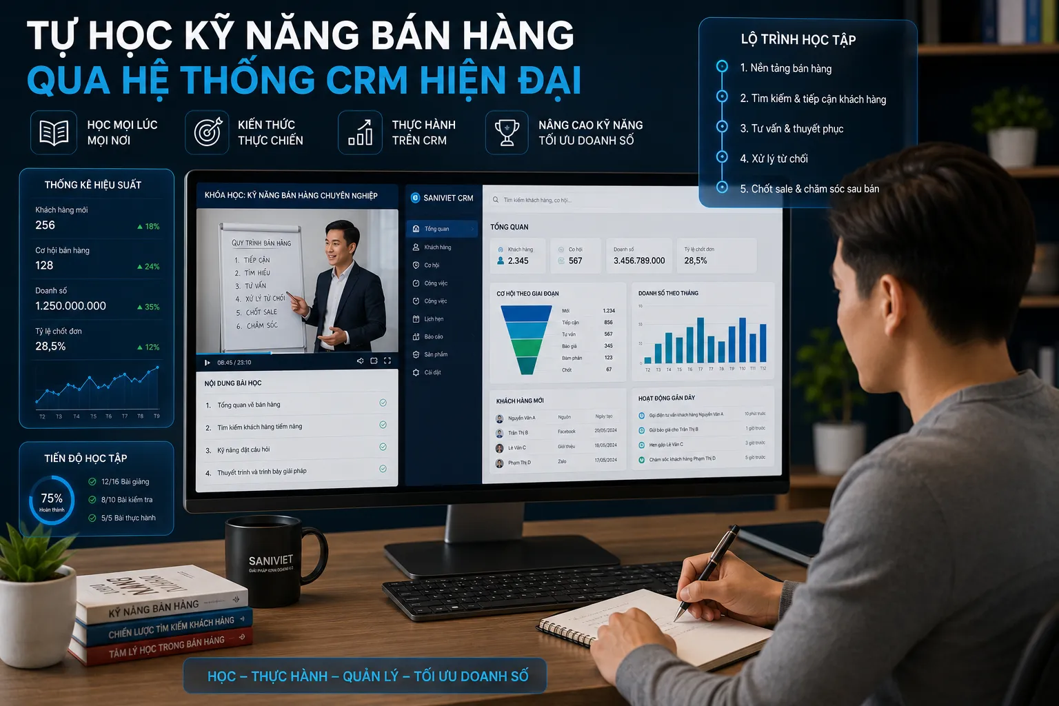 Nhân viên tự học kỹ năng bán hàng qua các tài liệu thực chiến