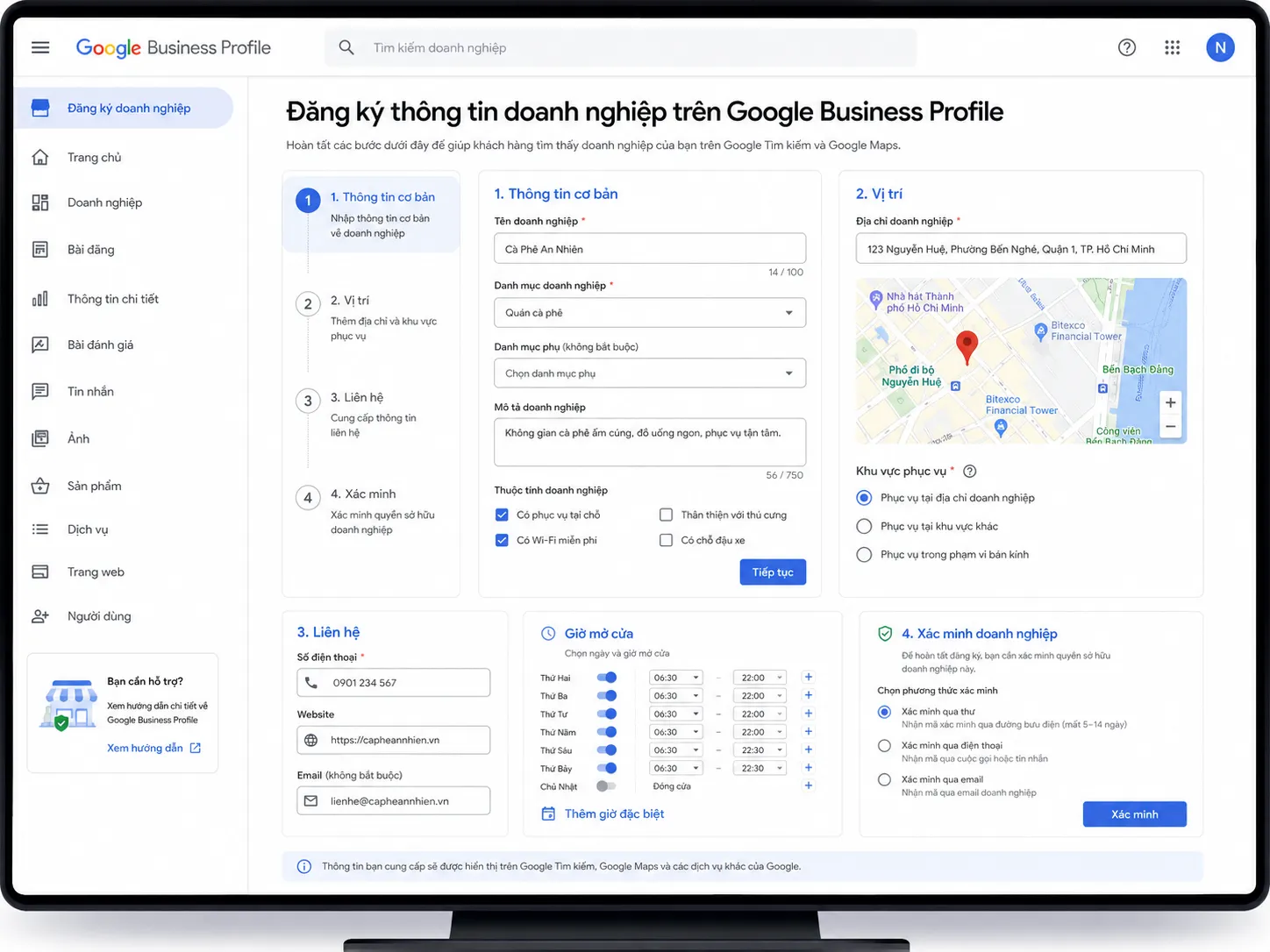 Hướng dẫn tạo doanh nghiệp trên google map chi tiết