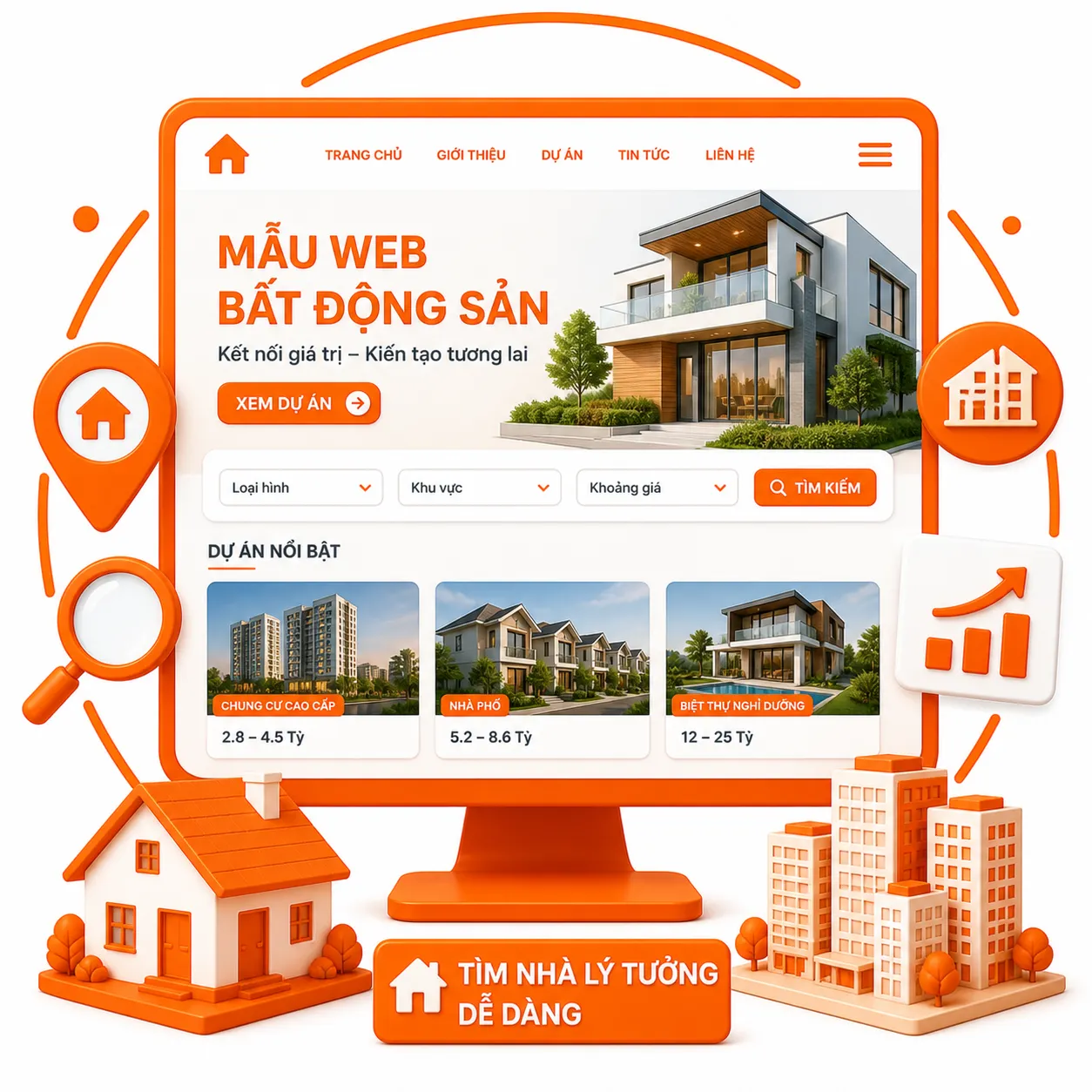 Mẫu Web Bất Động Sản