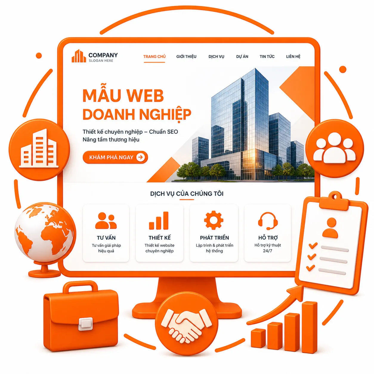 Mẫu Web Doanh Nghiệp