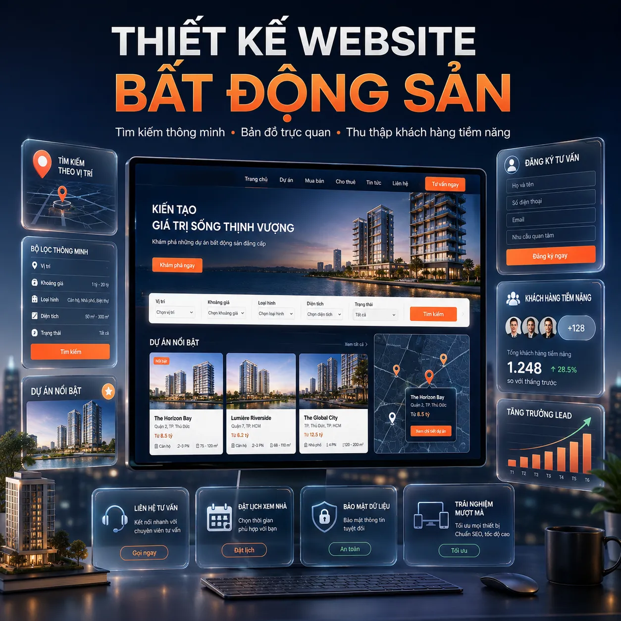 Thiết kế website Bất động sản